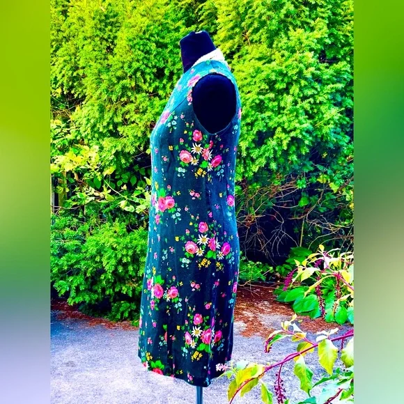Vintage 1960’s cotton needle point print dress